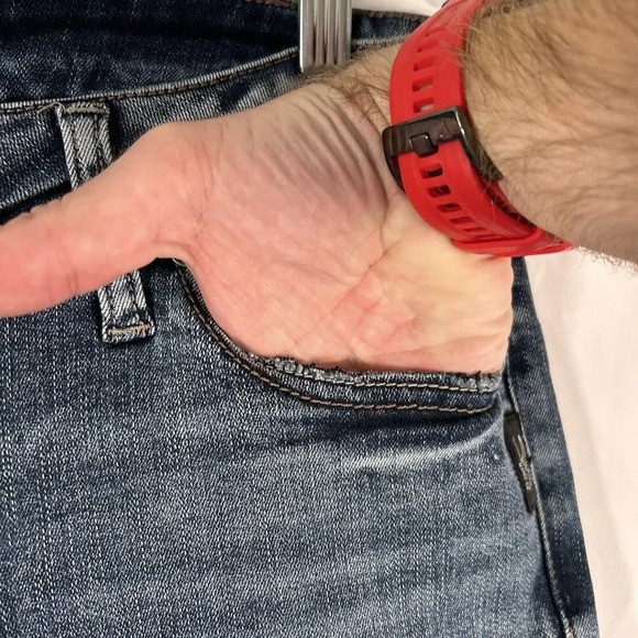 Silver Jeans Women's 28x28 Dark Wash Denim Elyse Straight Mid Rise Cotton Blend - Picture 4 of 10